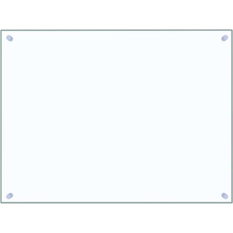 Paraschizzi per Cucina Trasparente 80x60 cm in Vetro Temperato vidaXL