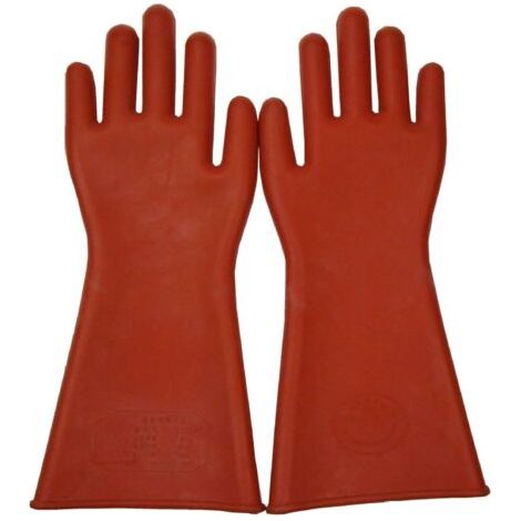 Gants isolants en caoutchouc 12kV – Longueur 39 cm – Norme EPI pour électriciens – Protection optimale contre les travaux électriques (1/3)