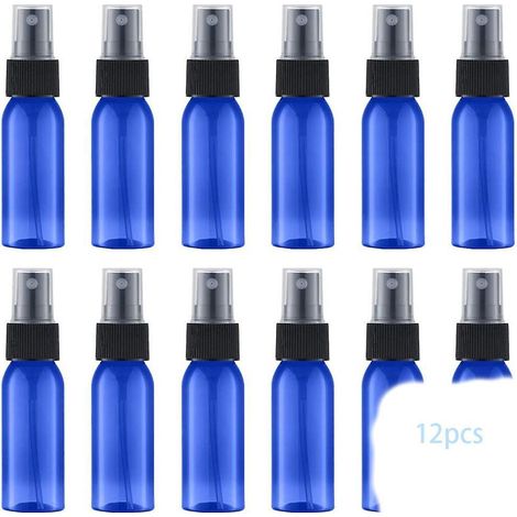 30ml Bleu Flacon Spray Vide (12 Pices) Vaporisateur Parfum, Bouteille Rechargeable De Voyage, Pulvrisateur Atomiseur Pour Cosmtique (1/5)