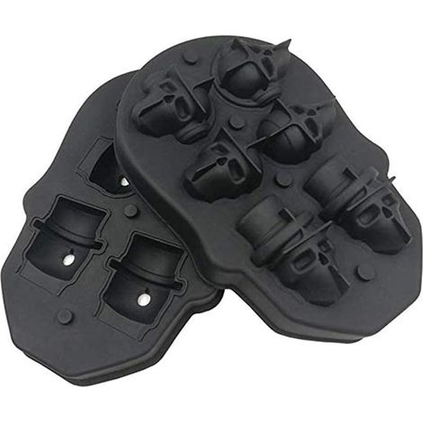 Set de 2 Moules à Chocolat Silicone Motif Crâne - 6 Compartiments pour Nougats et Truffes, Cuisine Créative (1/5)