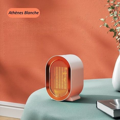 Chauffage Soufflant Portable 1500W Blanc - Boîtier ABS Ignifuge, Sécurité Anti-Surchauffe - ULISEM (1/4)