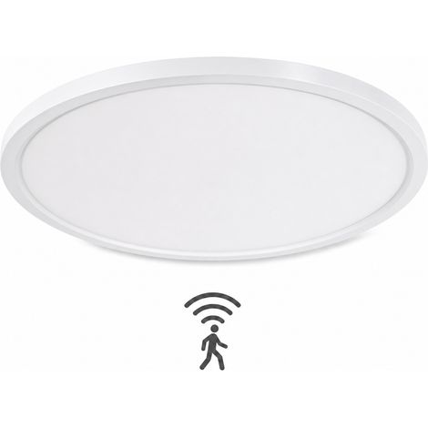 Plafonnier LED avec détecteur de mouvement veilleuse & minuterie - 30cm 24W IP44 2700K à 6500K - Couloir chambre salon salle de bain (1/5)