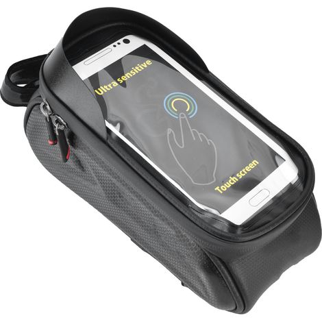 Wasserdichte Fahrradtasche für Mountainbike und Rennrad, Rahmentasche für tragbare Sättel, Touchscreen-Handyhalterung für den Lenker, Outdoor-Radsportzubehör (1/5)