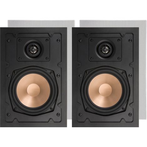 Artsound HPRE650 5,25 Zoll Wand- und Deckenlautsprecher, 20-120 Watt, für Heim, Badezimmer, Küche, Büro, HiFi, mit schwenkbarem Hochtöner, Aluminium-Konus, Ausschnittschablone, rechteckig,