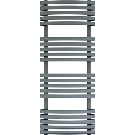 Scaldasalviette acqua calda grigio alto 1185mm e largo 480mm - 628 Watt - KIO1185/480SXMST