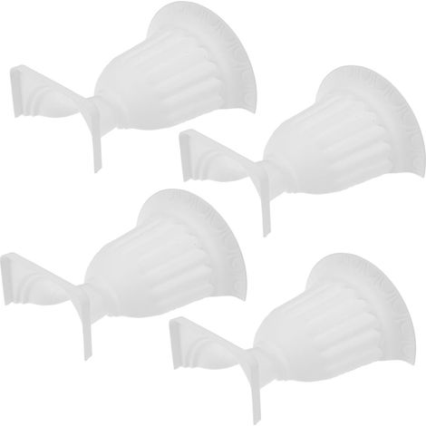 LALAFINA Lot de 4 pots fleurs muraux style romain vintage, jardinières rustiques et robustes (1/5)