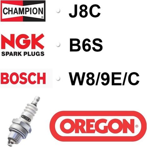 Candela OREGON - CHAMPION J8C - NGK B6S - BOSCH W8/9E/C