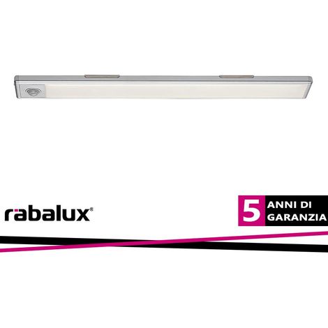 Lampada sottopensile 30cm argento sensore PIR LED 2W Rabalux (1/3)