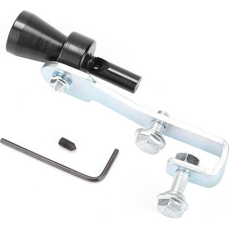 Sifflet pour Turbine Exhaust Aluminium Noir pour Modification Auto (1/5)