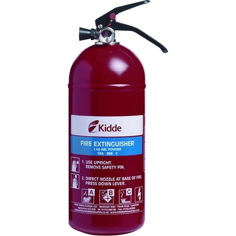 Kidde KSPD2G Fire Extinguisher Multipurpose 2.0kg ABC KIDKSPD2G (1/3)