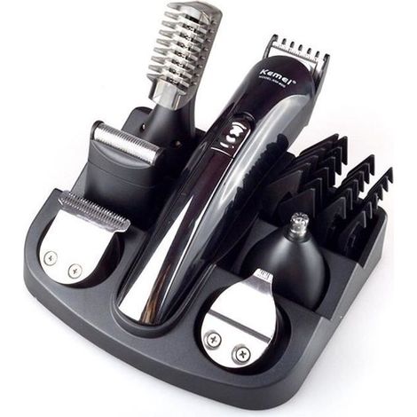 Tondeuse Multifonction 6 en 1 Tondeuse Barbe Cheveux Corps Nez et Rechargeable (1/4)