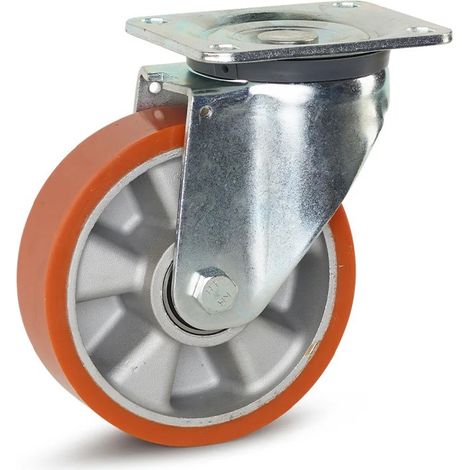 Roue pivotante lourde - MESO - PU - Platine - 160mm - 700kg