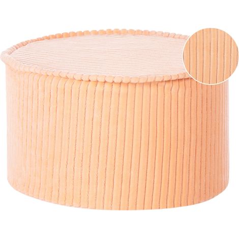Pouffe ZIKRIA Velvet Peach Pink