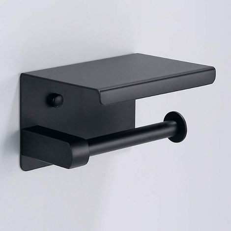 Wall Mounted Toilet Paper Holder with Mobile Phone Stand