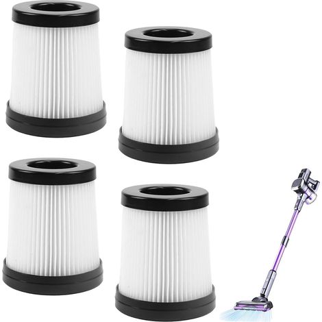 Lot de 4 filtres HEPA pour aspirateur 202 - Filtre de rechange pour aspirateur sans fil FSV001, FSV101, G160 (1/5)