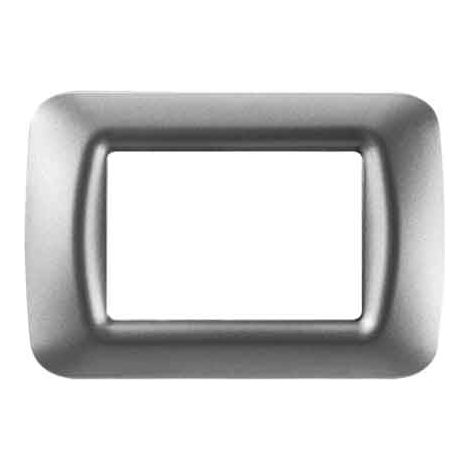 PLACCA COPRINTERRUTTORI IN TITANIO METALLIZZATO 'SYSTEM' 4 posti - GEWISS