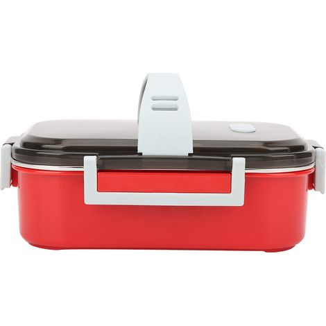 Boîte à lunch portable en acier inoxydable 304, 700 ml, rouge, idéale pour le camping et les pique-niques en plein air.