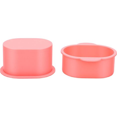 Moule à cakesicle ovale rose (lot de 2) - Emporte-pièces et poussoir pour cake pops - Idéal pour les desserts de mariage, d'anniversaire et de fêtes. (1/5)