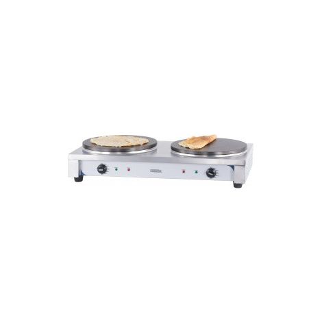 Crêpière Professionnelle Double Electrique - L 910 x P 455 mm - Casselin