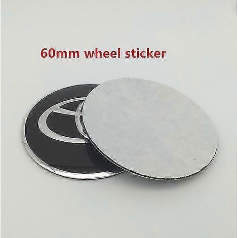 Satz mit 4 Toyota-Radnabenkappen (56 mm, 60 mm und 65 mm) – Styling-Zubehör – Schwarz (1/5)