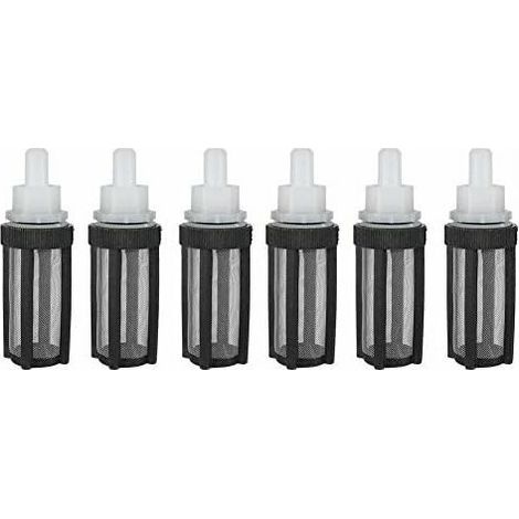 Lot de 6 micro filtres pour pompe à eau - Cadre d'irrigation - 9 mm - En acier inoxydable - Accessoires pour tuyau d'arrosage (1/5)