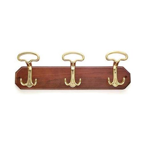APPENDIABITI A MURO LADY  LEGNO NOCE ACCIAIO ORO POSTI 3 CM 50