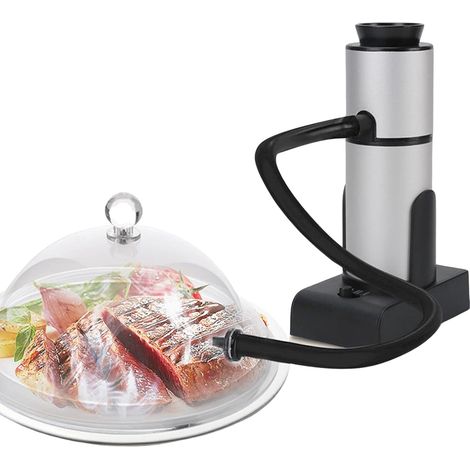 Fumoir à Cocktail Portable - Pistolet à Fumée pour Boissons, Whisky, Poissons, Fruits de Mer, Fromages - Fumoir à Froid avec Tuyau pour Cuisine D'intérieur et Barbecue (1/5)