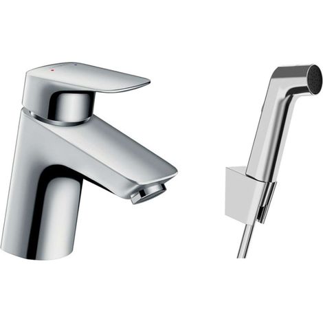 Hansgrohe Logis - Waschtischarmatur mit Bidetbrause, Chrom 71290000 (1/2)