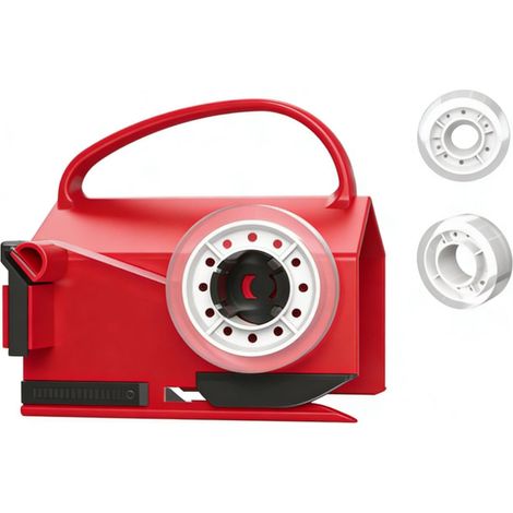 Coupe-papier ergonomique pour rouleau, cadeau, dévidoir de ruban (1/5)
