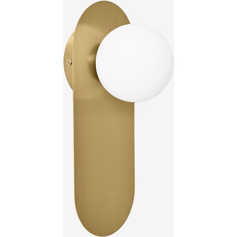 Aplique de pared en acero inoxidable y cristal Nacariel SKLUM