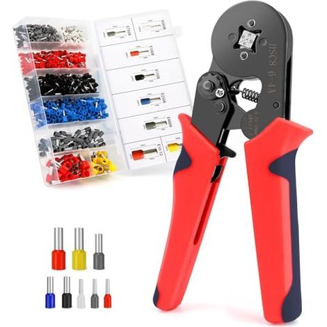 Pince à Sertir, Pince a Sertir Cosse Electrique, Cosses electriques a Sertir 0.25-10mm²- Pince Sertir Cosse pour Installations Électriques et Réparations de Véhicules, Outil Bricolage (1/5)