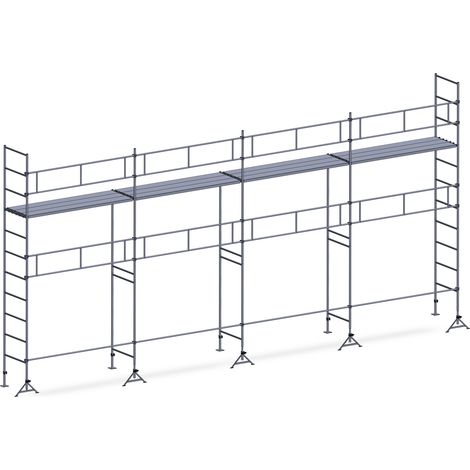 Echafaudage ES49 maçon 78 m² Garde-corps 1 niveau plancher