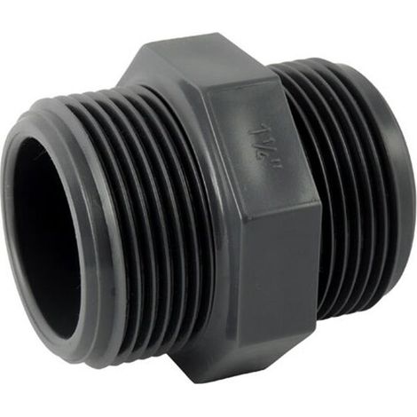 Raccord PVC pression - Mamelon PVC pression à visser 3/8''