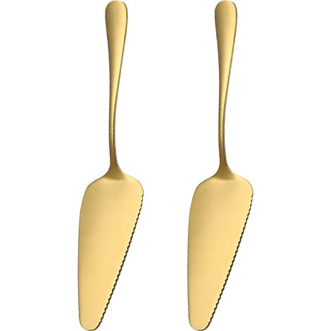 Spatule A Gateau - Acier Inoxydable - Tete Triangulaire Dentelée - Pour Tartes Gateaux Pizzas - Lot De 5 (1/5)
