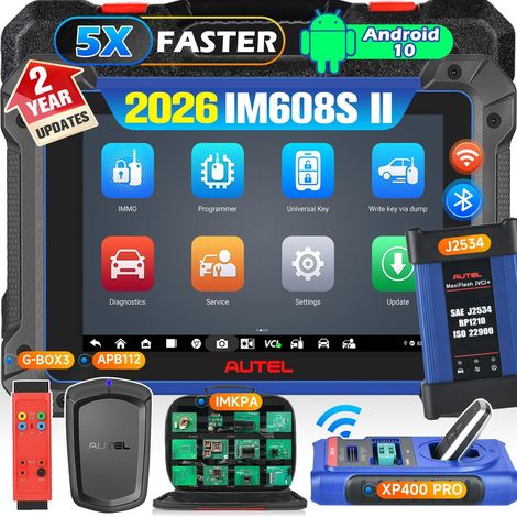 MaxiIM IM608S II: Strumento di programmazione per telecomandi IMMO 2026, identico a IM608 II/IM608 Pro II [Aggiornamento di 2 anni, valore €1790], aggiornato da IM608 Pro, con XP400 Pro IMKPA GBOX3 AP (1/5)