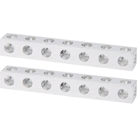 2 pièces Poutre carrée à 7 trous 3106‑0007‑0056 Accessoire de structure robotique 8 x 8 x 56 mm (1/5)