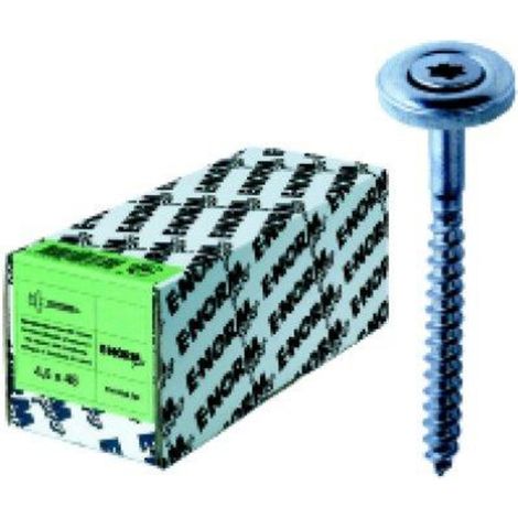 Vis a bois, a six pans creux, en acier inoxydable A2 4,5x 25 15 E-NORMpro (Par 100) (1/4)