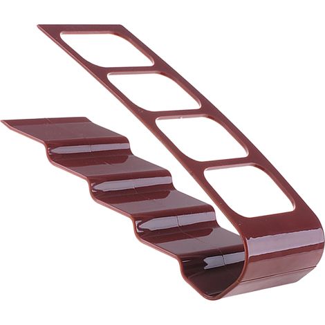 Support télécommande 4 compartiments en plastique marron caddy télécommande TV facile d'accès pour accessoires multimédia (1/5)