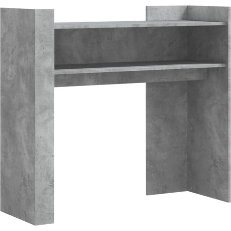 Maison Exclusive - Tavolino Consolle Grigio Cemento 100x35x90 cm in Multistrato