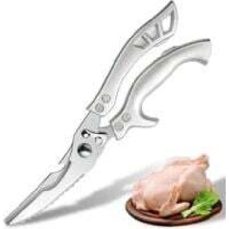Forbici da cucina resistenti, forbici da cucina professionali in acciaio inossidabile, forbici versatili per pollame, pollo, pesce, carne, verdure, erbe aromatiche, ossa, noci - Crezuo