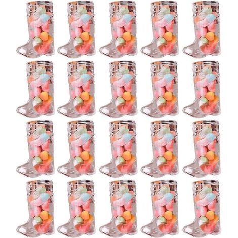 Lot de 20 verres à shot en forme de bottes western, parfaits pour les fêtes. (1/4)