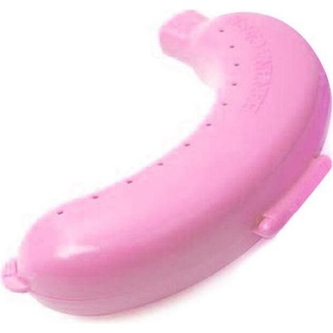 Étui de rangement portable pour bananes, rose, porte-bananes pour pique-nique en plein air, voyage (1/5)