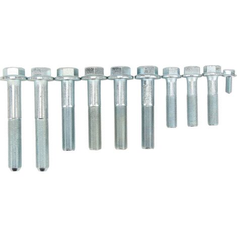 Jeffergarden 10 pièces K série Kit de boulons de Transmission cloche botier démarreur carter d'huile remplacement de boulon pour moteur Acura K20 K24-DOU