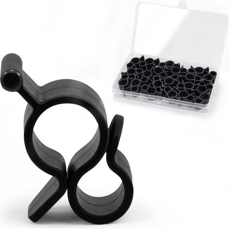 20 pièces crochet auvent, fixation pour auvent de camping-car caravane bateau tente, compatible rail fente 6 à 8 mm, charge max 5 kg (1/5)