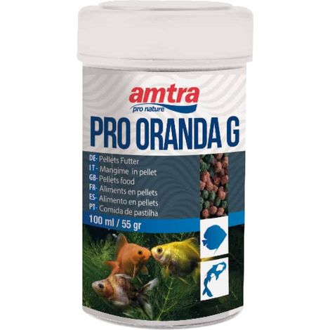 Set 6 pezzi Amtra Pro Oranda Gran 100 ml: Set 6 pezzi Amtra Pro Oranda Gran Mangime in granuli per pesci rossi e simili