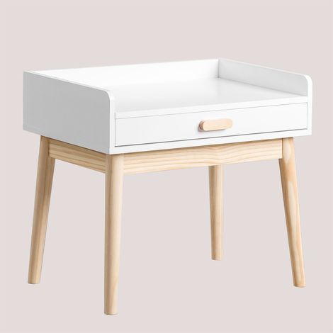 SKLUM Schreibtisch aus MDF und Kiefernholz Tom Kids Weiss (1/5)