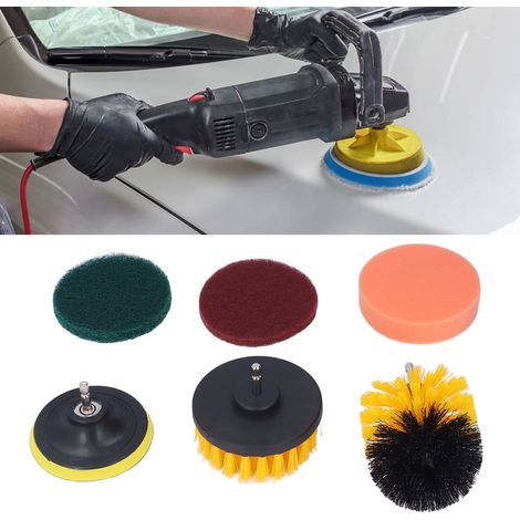 Autoreinigungsset mit Bürsten für elektrische Haushaltsbohrmaschinen (6-teilig) (1/5)