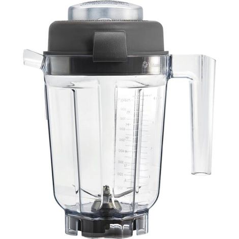 Vitamix Bol húmedo de 0,9 L con tamper - Recipiente Tritan para batidores Vitamix