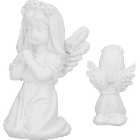 Statue D'ange - Résine Synthétique - Décoration Maison Bureau Fête Noël - 1 Pièce (1/5)
