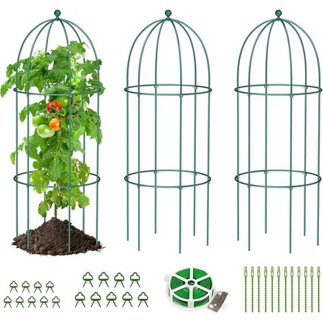 Set 3 supporti metallici piante rampicanti 80x40 cm (1/5)
